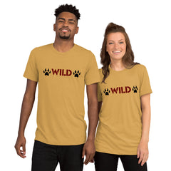 Unisex Tri-Blend Wild Paws T-Shirt: Comfortable, Elastic & Durable