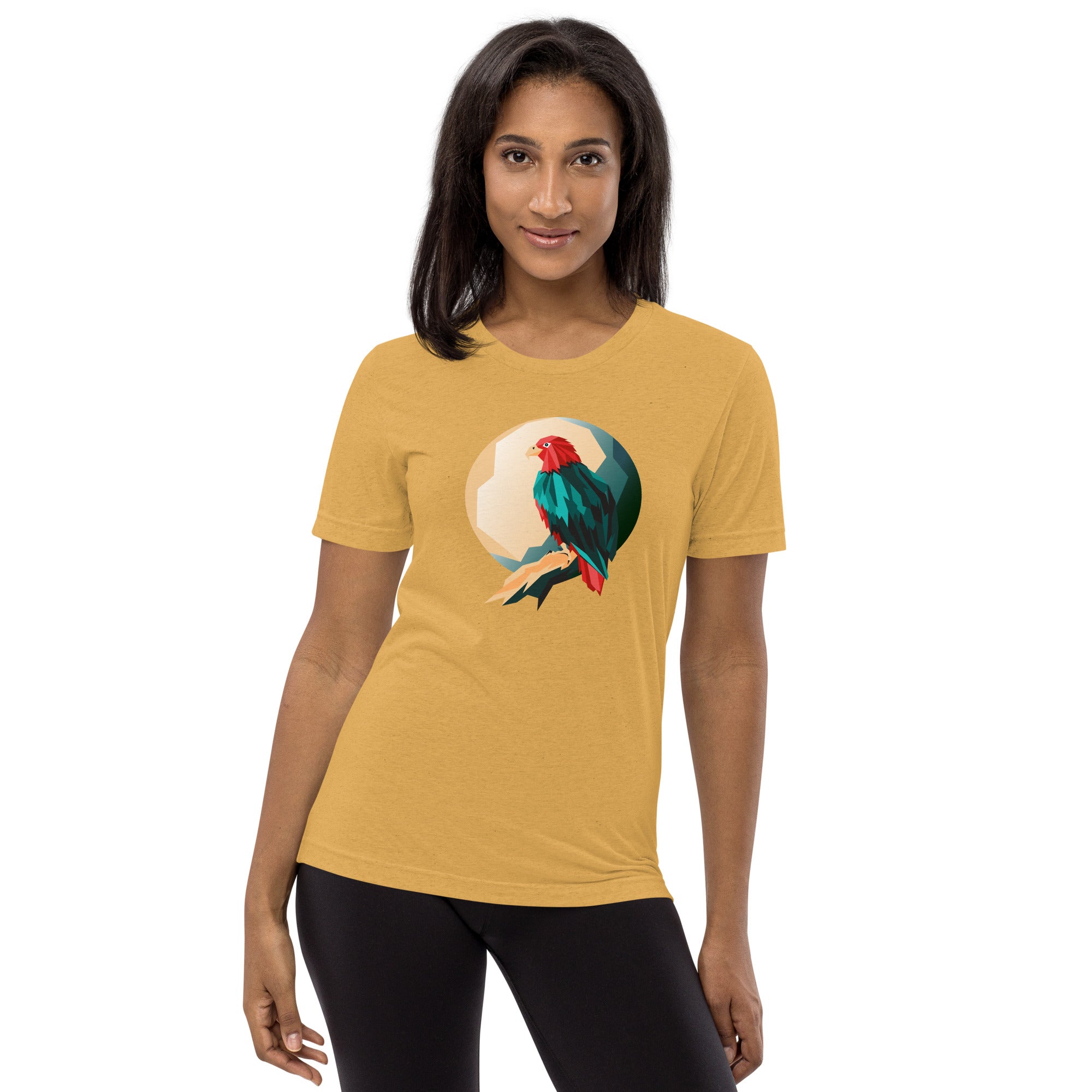 Unisex Tri-Blend Eagle Graphic T-Shirt: Comfortable, Elastic & Durable