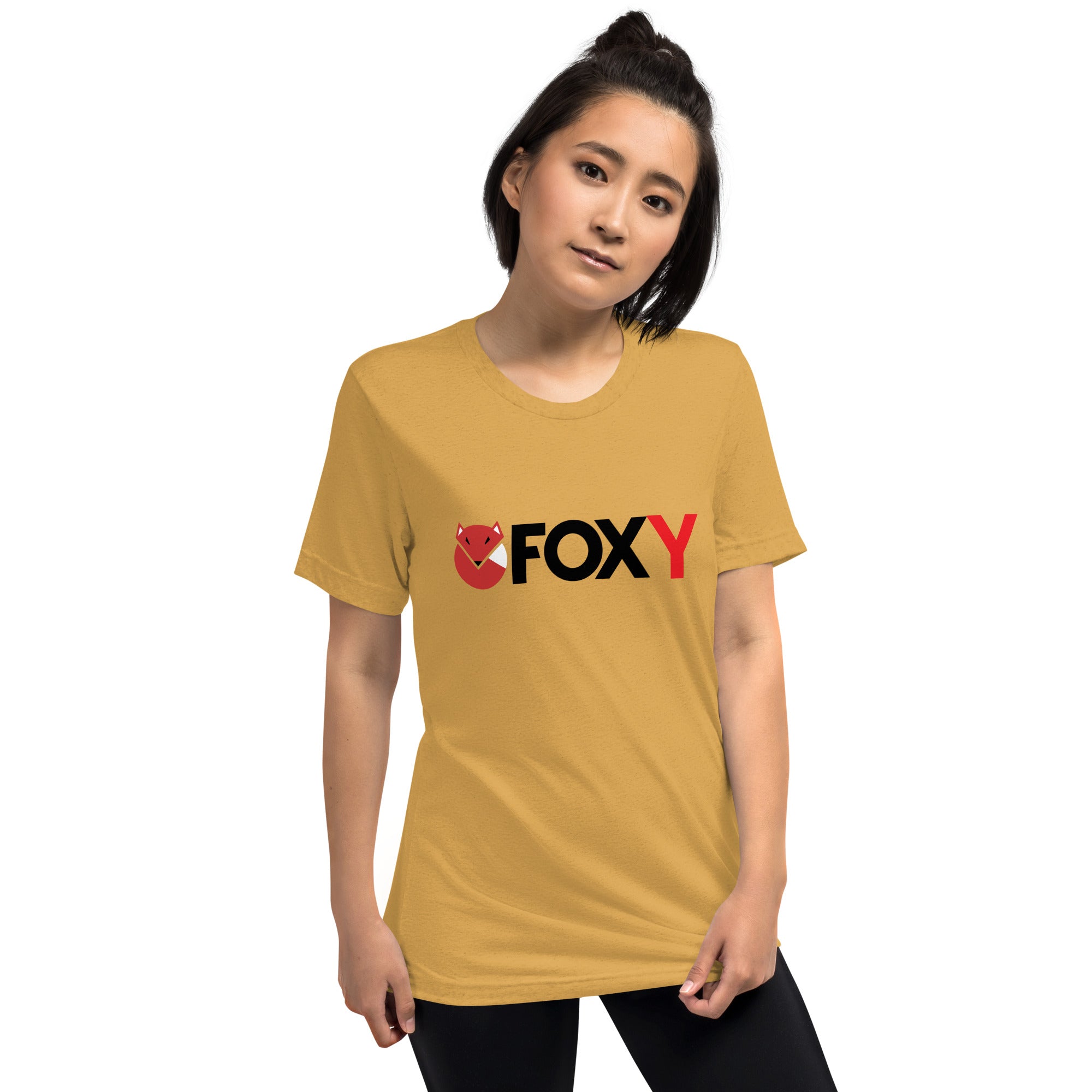 Unisex Tri-Blend Foxy T-Shirt: Comfortable, Elastic, Durable