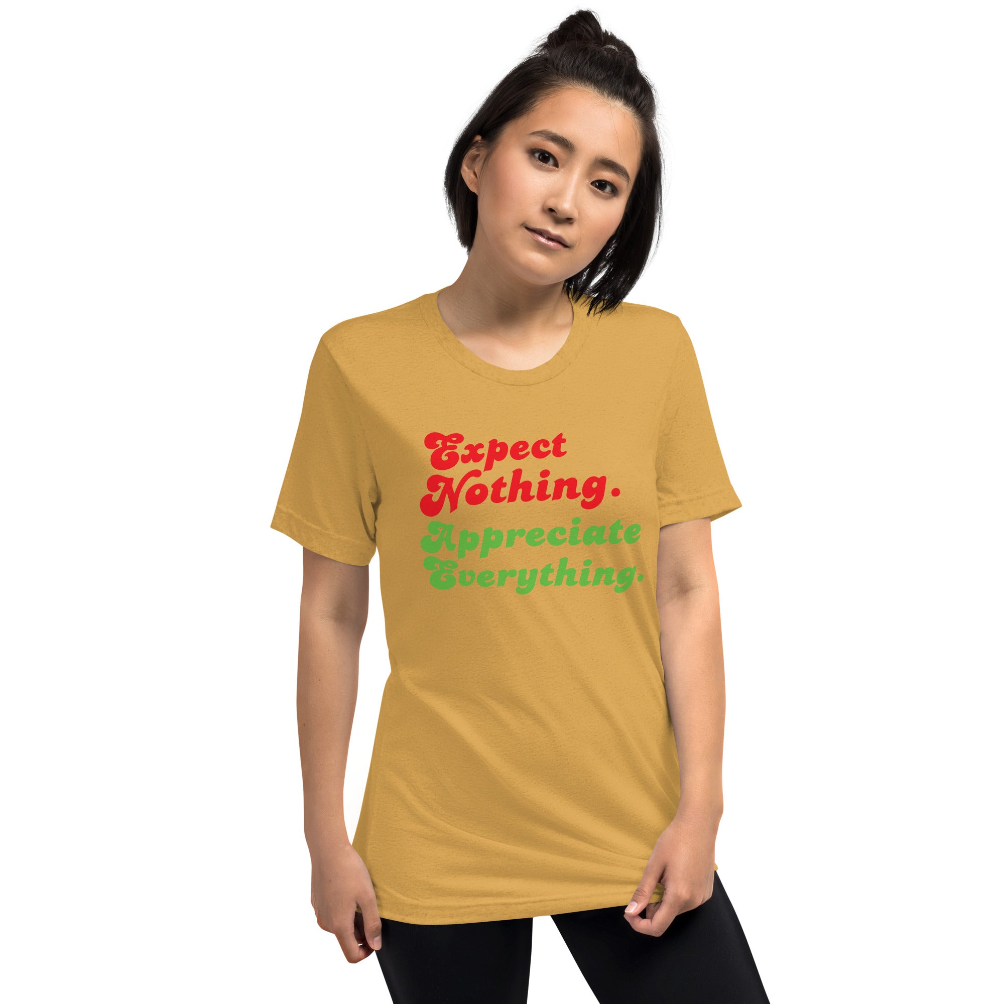 Unisex Tri-Blend T-Shirt - Expect Nothing Appreciate Everything