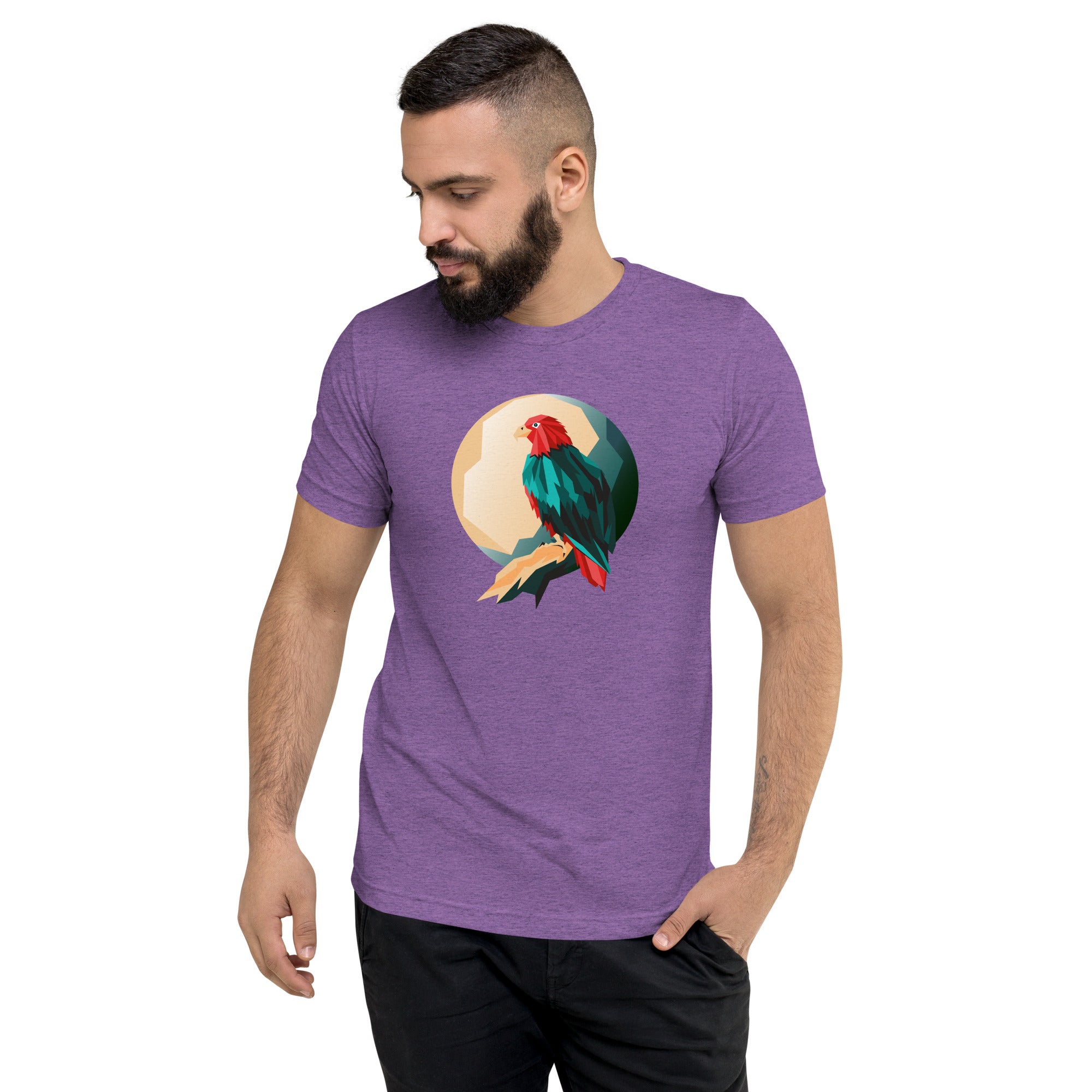 Unisex Tri-Blend Eagle Graphic T-Shirt: Comfortable, Elastic & Durable