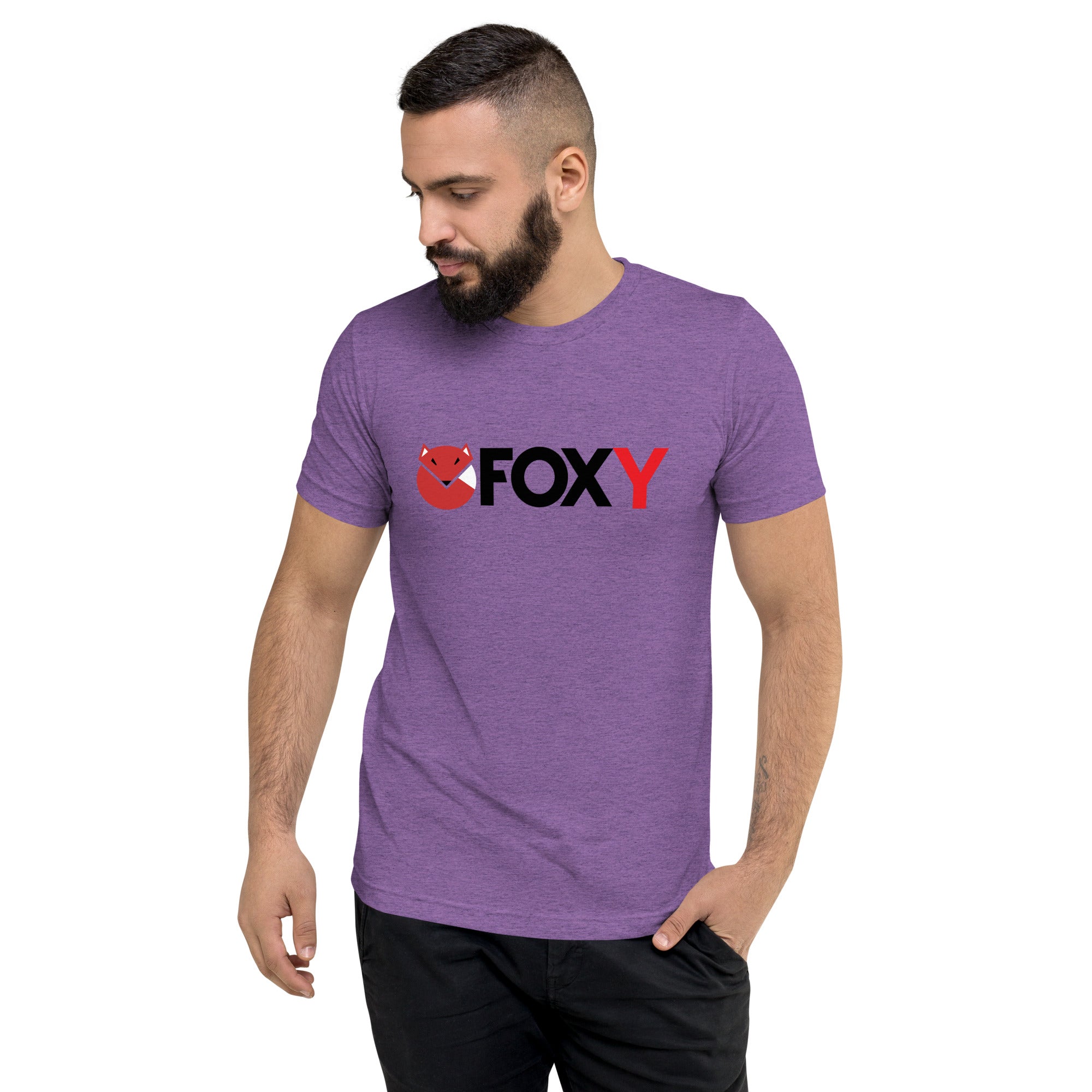 Unisex Tri-Blend Foxy T-Shirt: Comfortable, Elastic, Durable