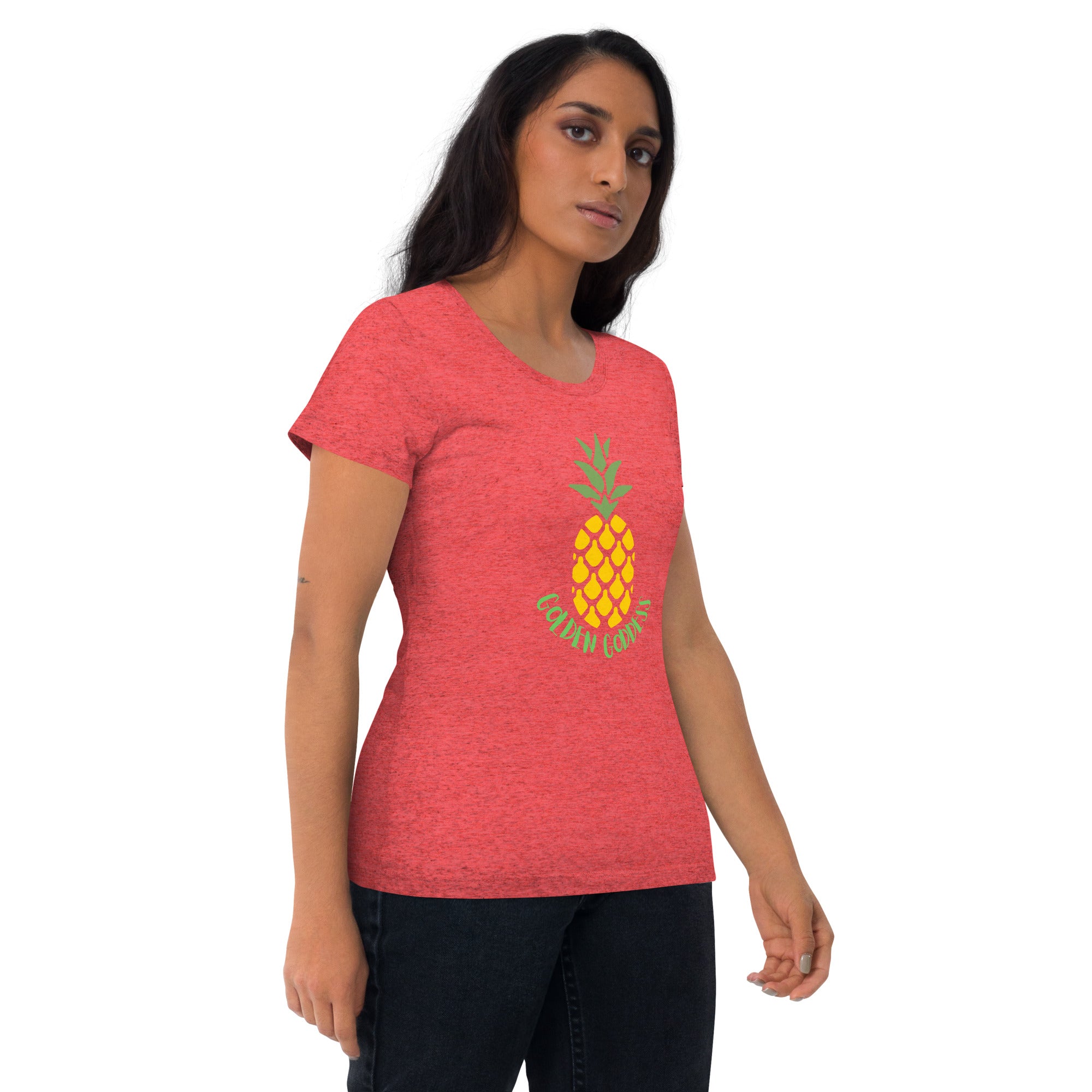 Unisex Tri-Blend Golden Goddess T-Shirt: Comfortable, Elastic & Durable