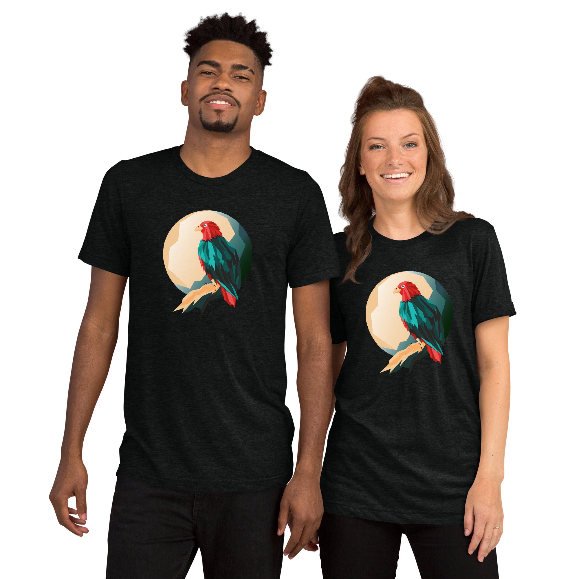 Unisex Tri-Blend Eagle Graphic T-Shirt: Comfortable, Elastic & Durable