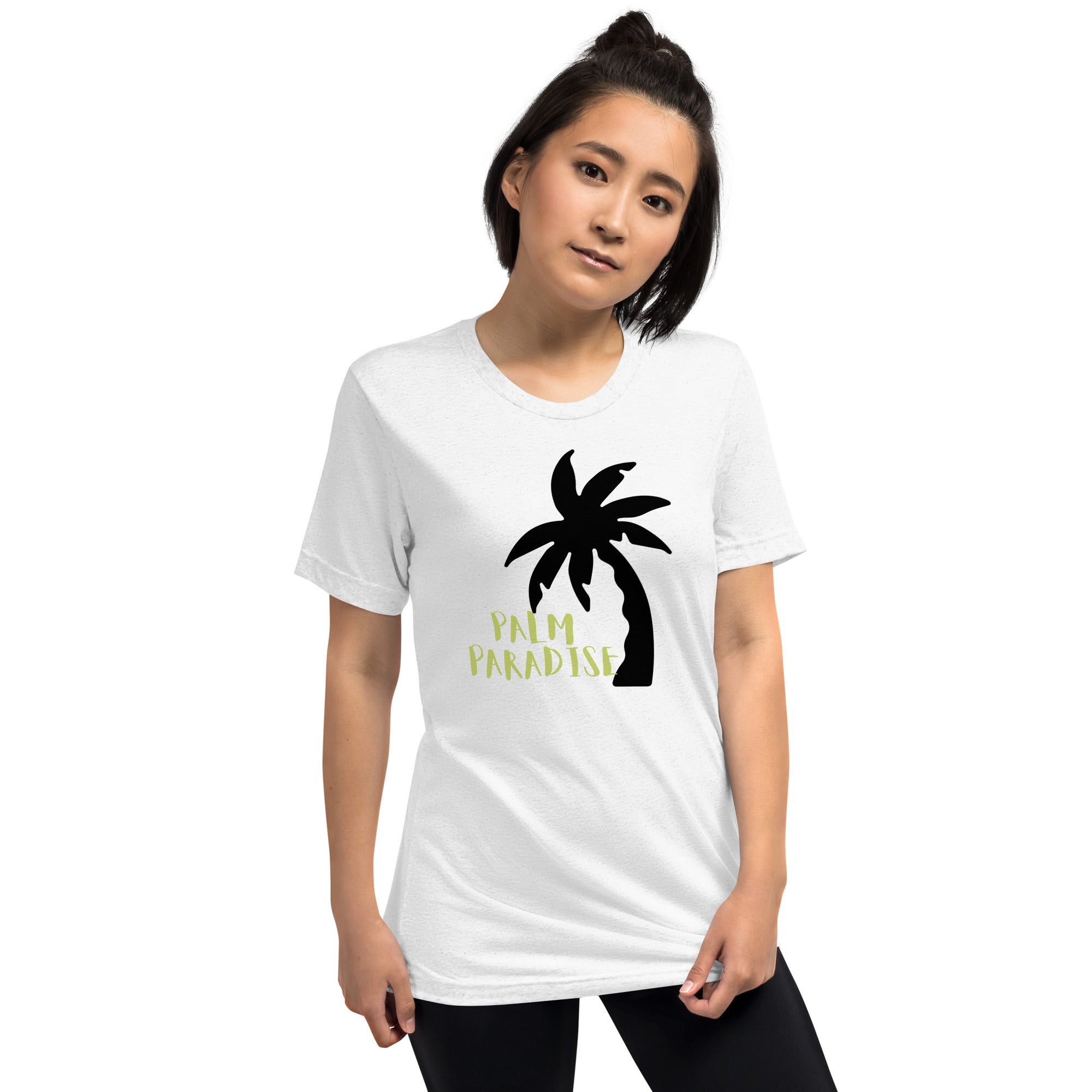 Unisex Tri-Blend Palm Paradise T-Shirt: Comfortable, Elastic & Durable