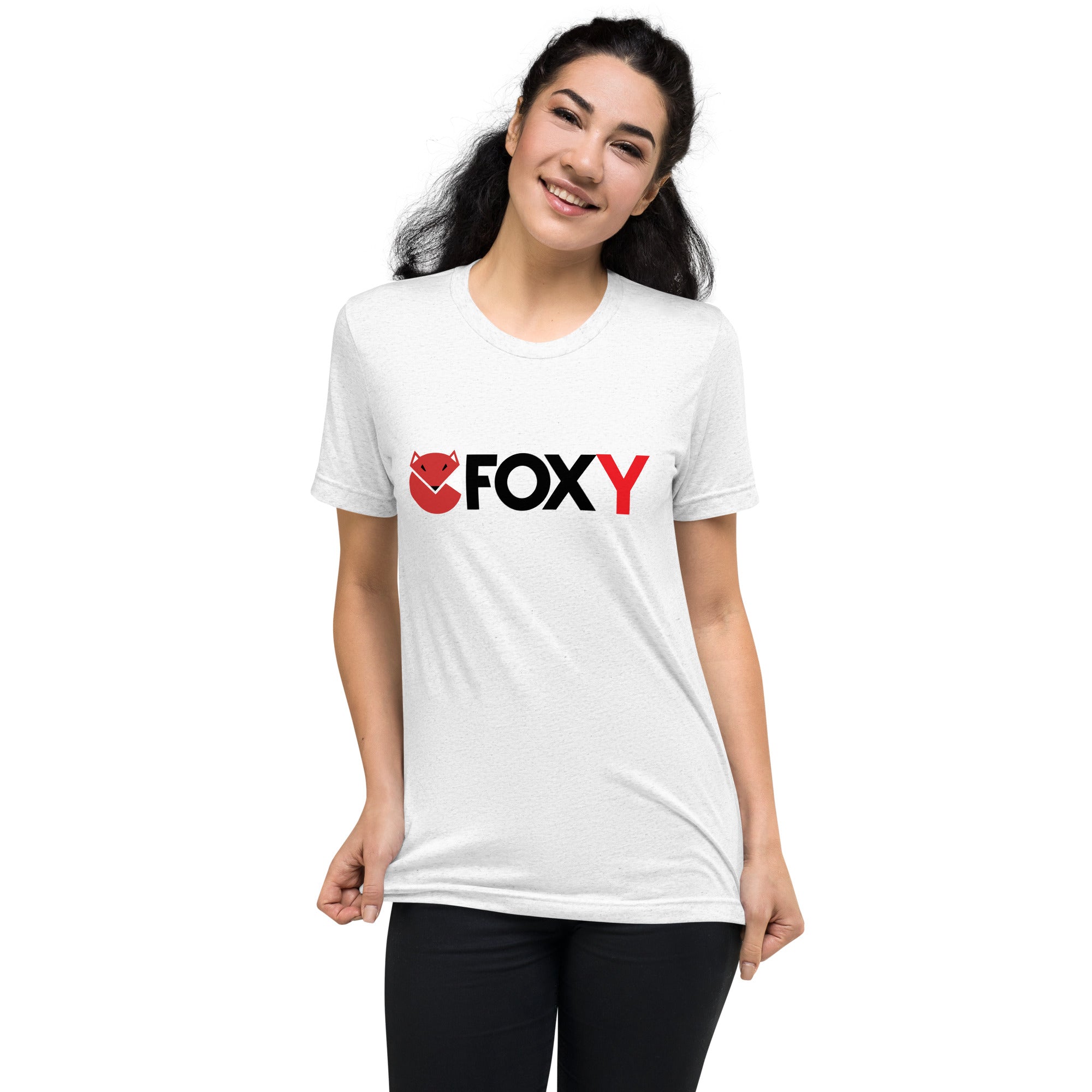 Unisex Tri-Blend Foxy T-Shirt: Comfortable, Elastic, Durable