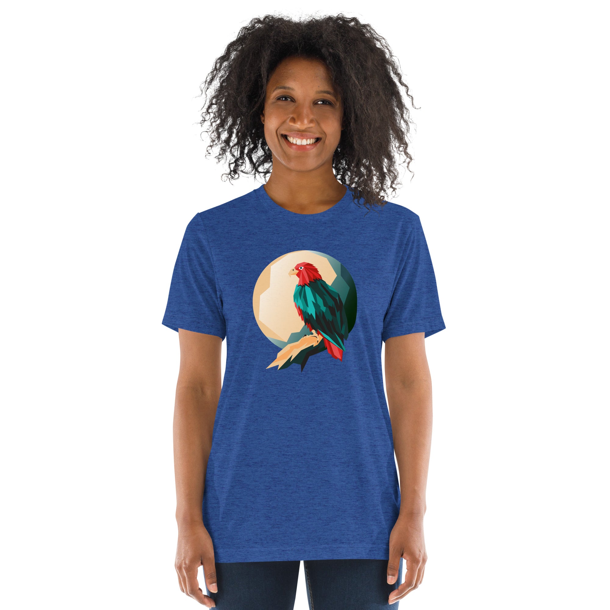 Unisex Tri-Blend Eagle Graphic T-Shirt: Comfortable, Elastic & Durable