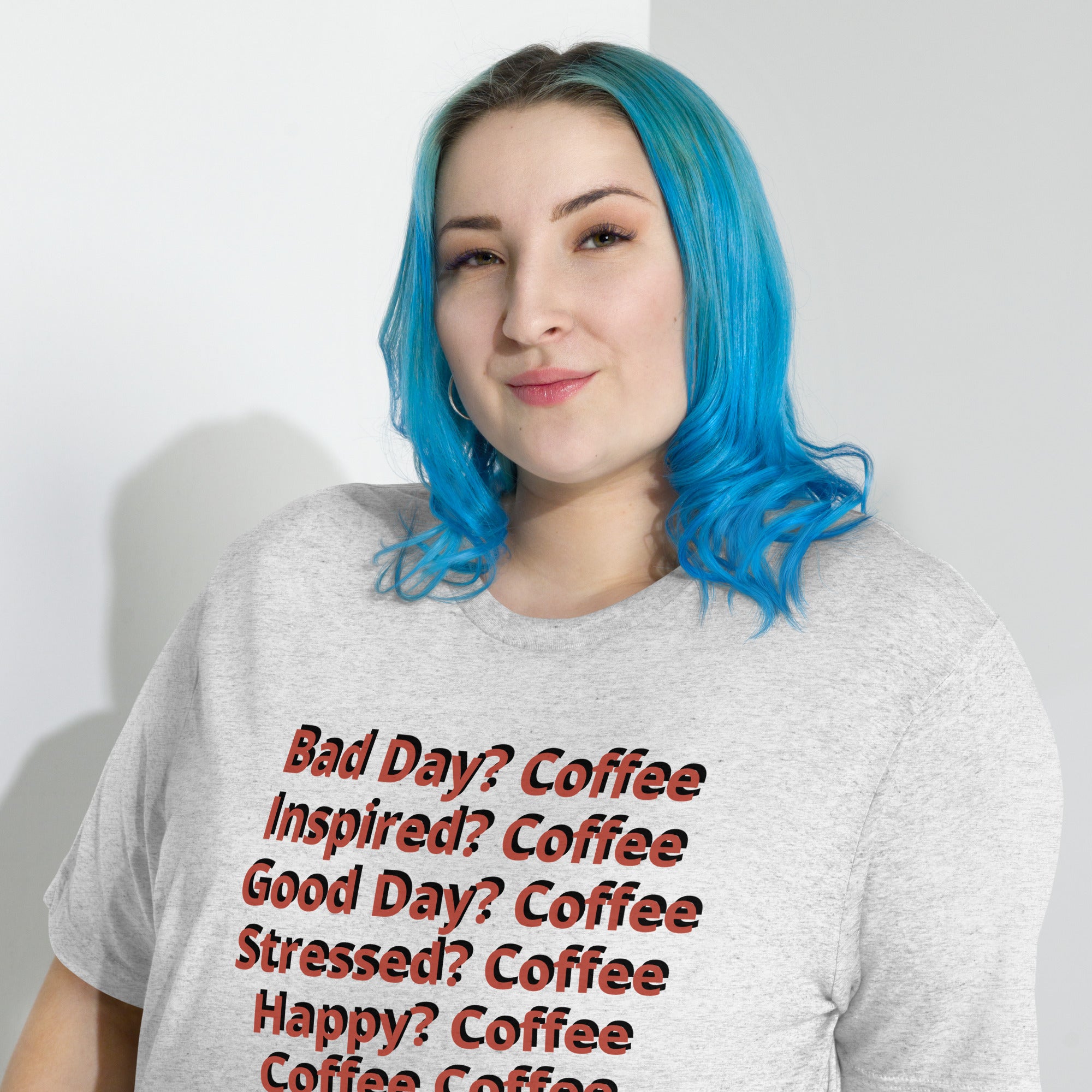 Unisex Tri-Blend T-Shirt - Comfortable & Durable with Coffee Slogan