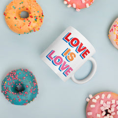 A Mug for Love: The Love Is Love White Ceramic glossy mug