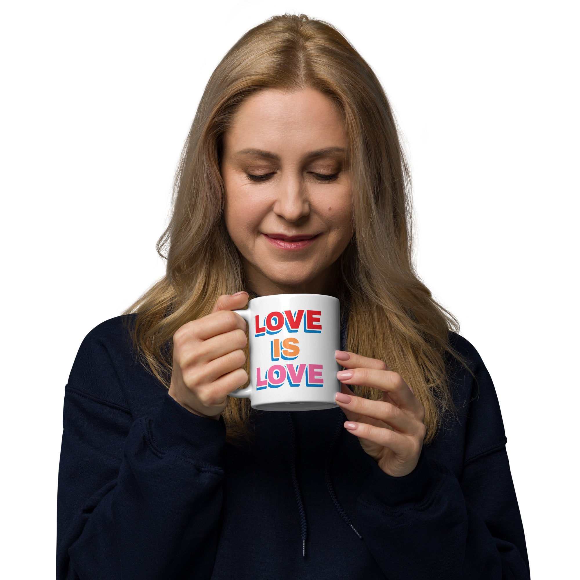 A Mug for Love: The Love Is Love White Ceramic glossy mug