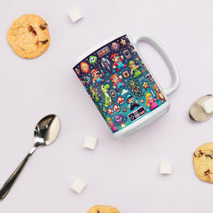 Retro Gamer Pixel Art Ceramic Mug