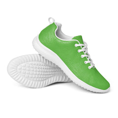 Women’s Lightweight Athletic Shoes - Sporty Style in Vibrant Kelly Green