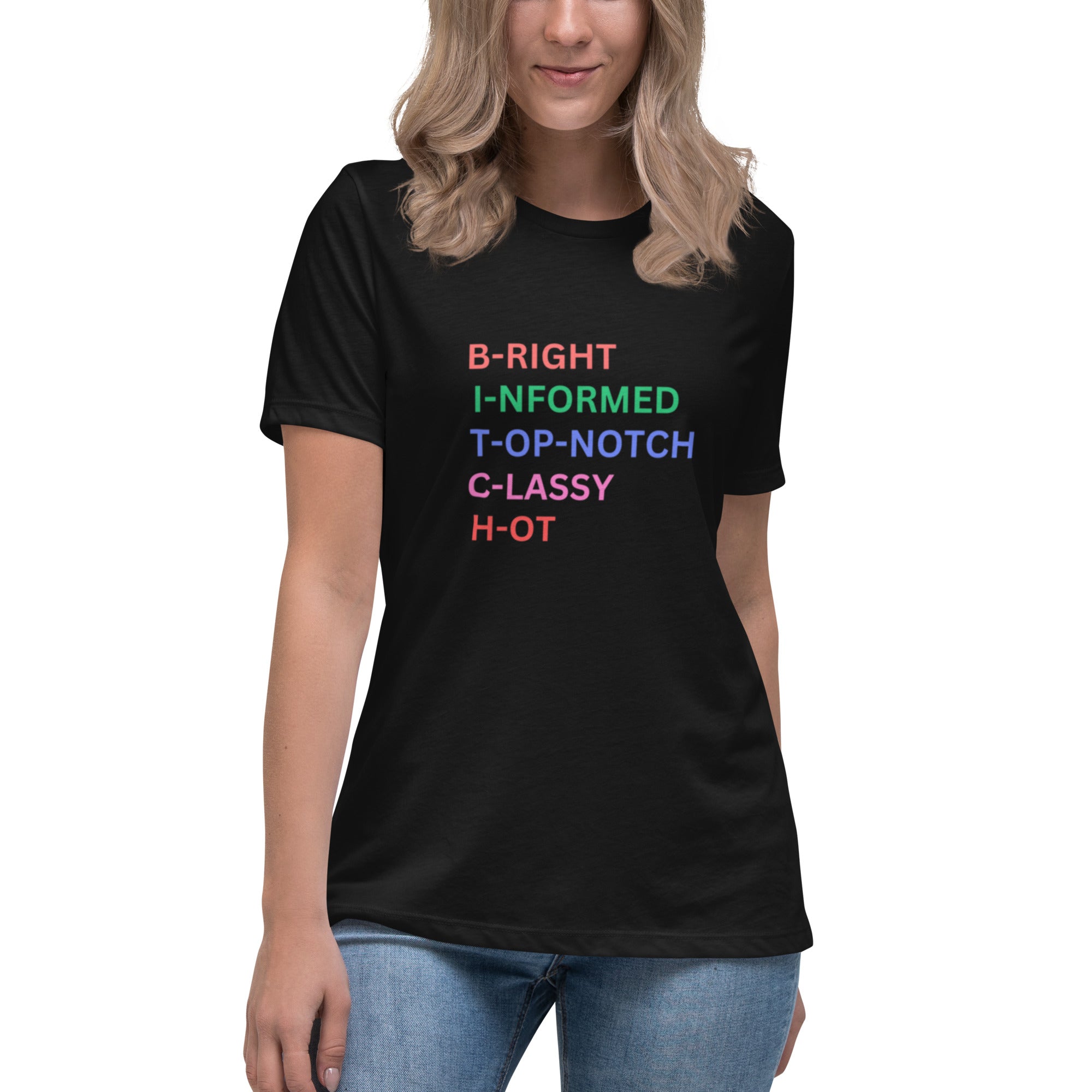 Women's Relaxed Funny Bitch T-Shirt