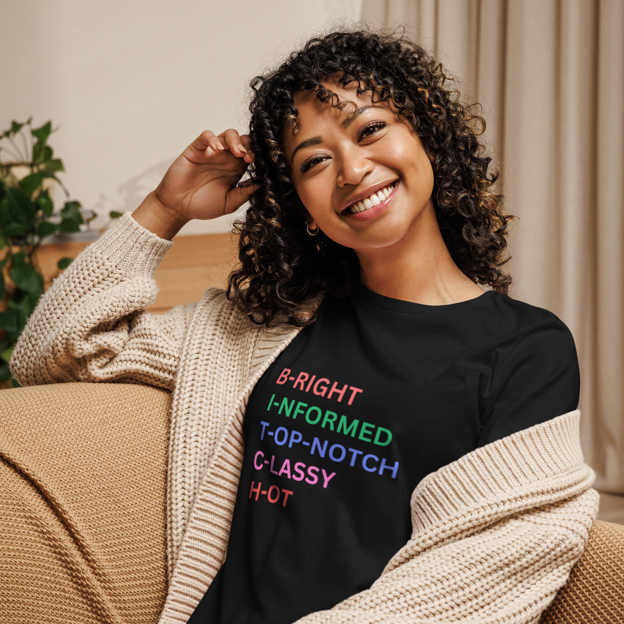 Women's Relaxed Funny Bitch T-Shirt