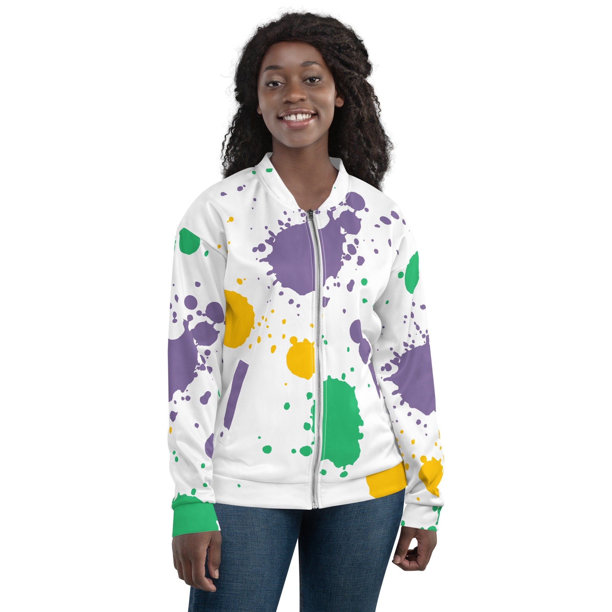 Paint Splash Unisex Bomber Jacket