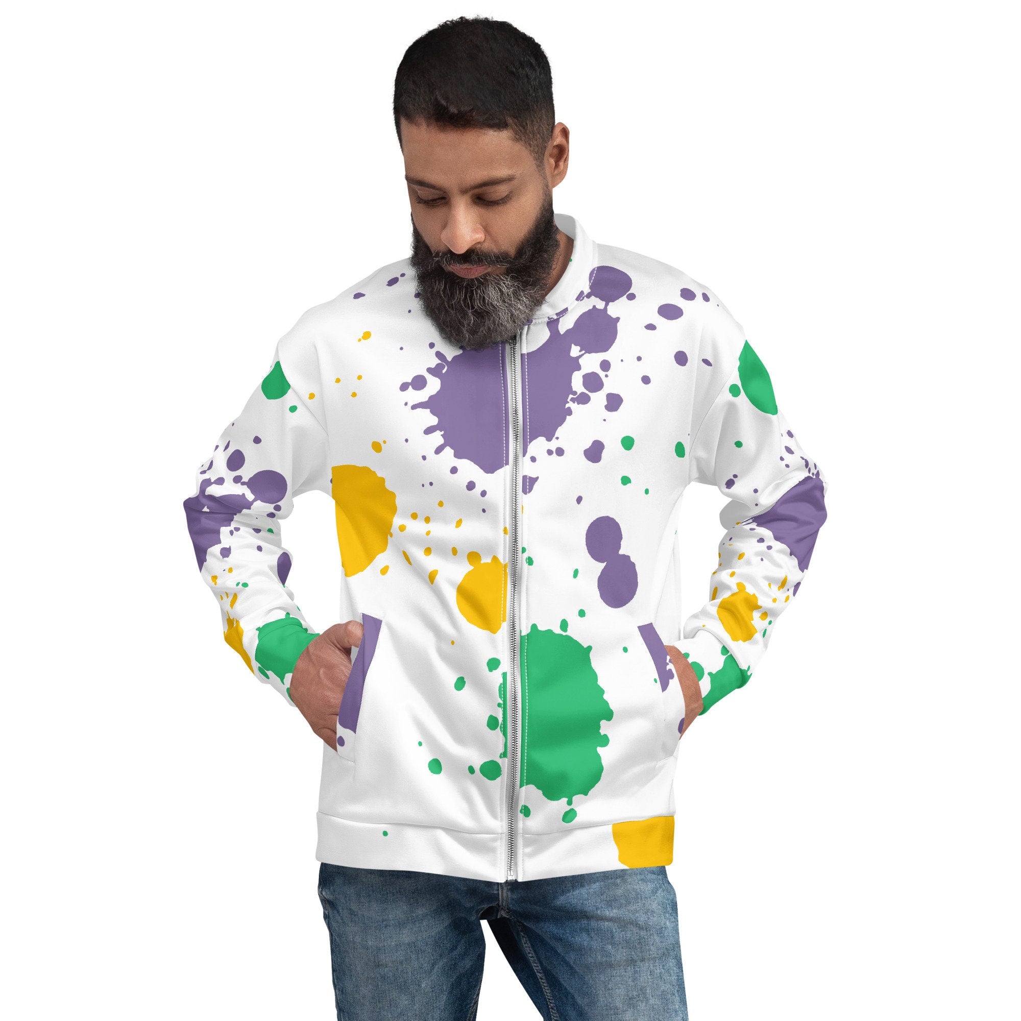 Paint Splash Unisex Bomber Jacket